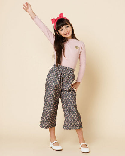 Petite Hailey Ribbed Star Patched Top Petite Hailey