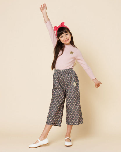 Petite Hailey Ribbed Star Patched Top Petite Hailey