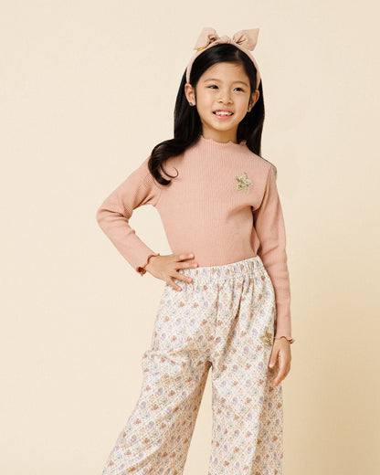 Petite Hailey Ribbed Star Patched Top Petite Hailey