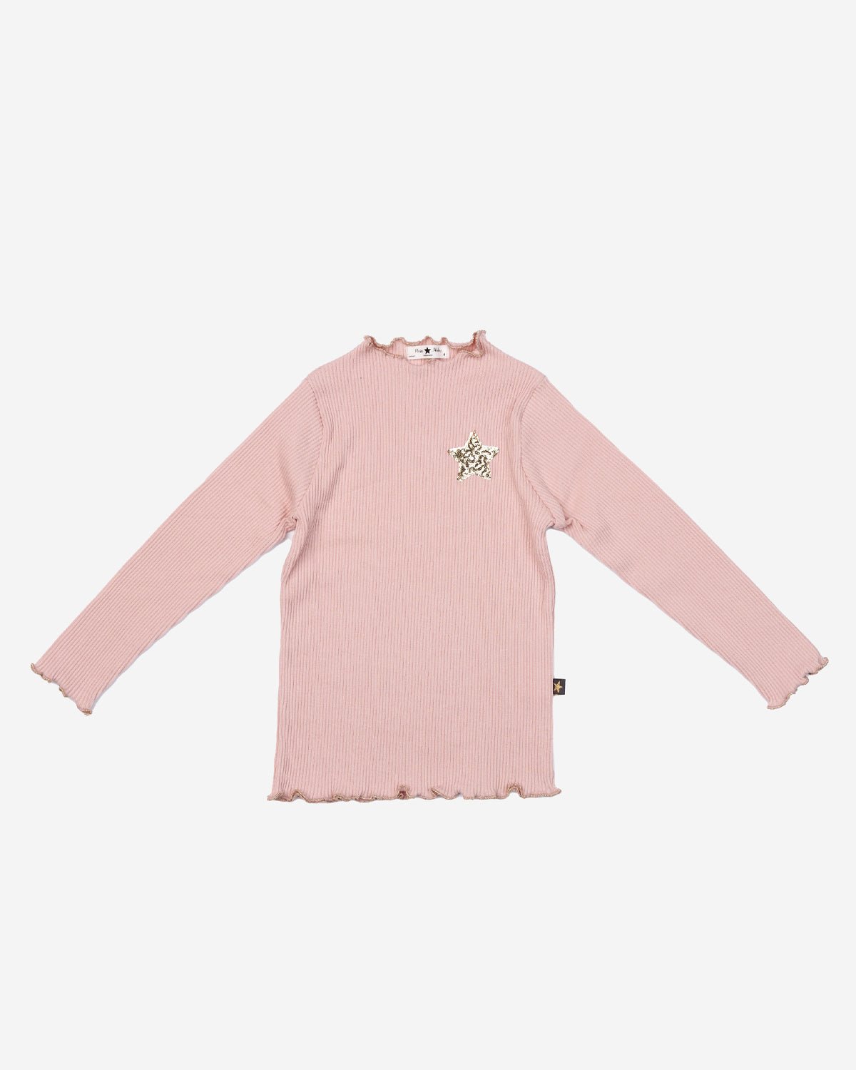 Petite Hailey Ribbed Star Patched Top Petite Hailey