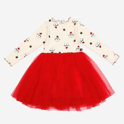 Petite Hailey Snowman Tutu Dress – Girls Christmas Holiday Petite Hailey