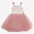 Petite Hailey Vintage Flower 6 Tutu Dress - Ivory Petite Hailey