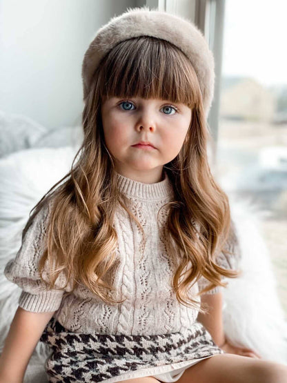 Petite Maison Kids - Beige Mink Headband Petite Maison Kids