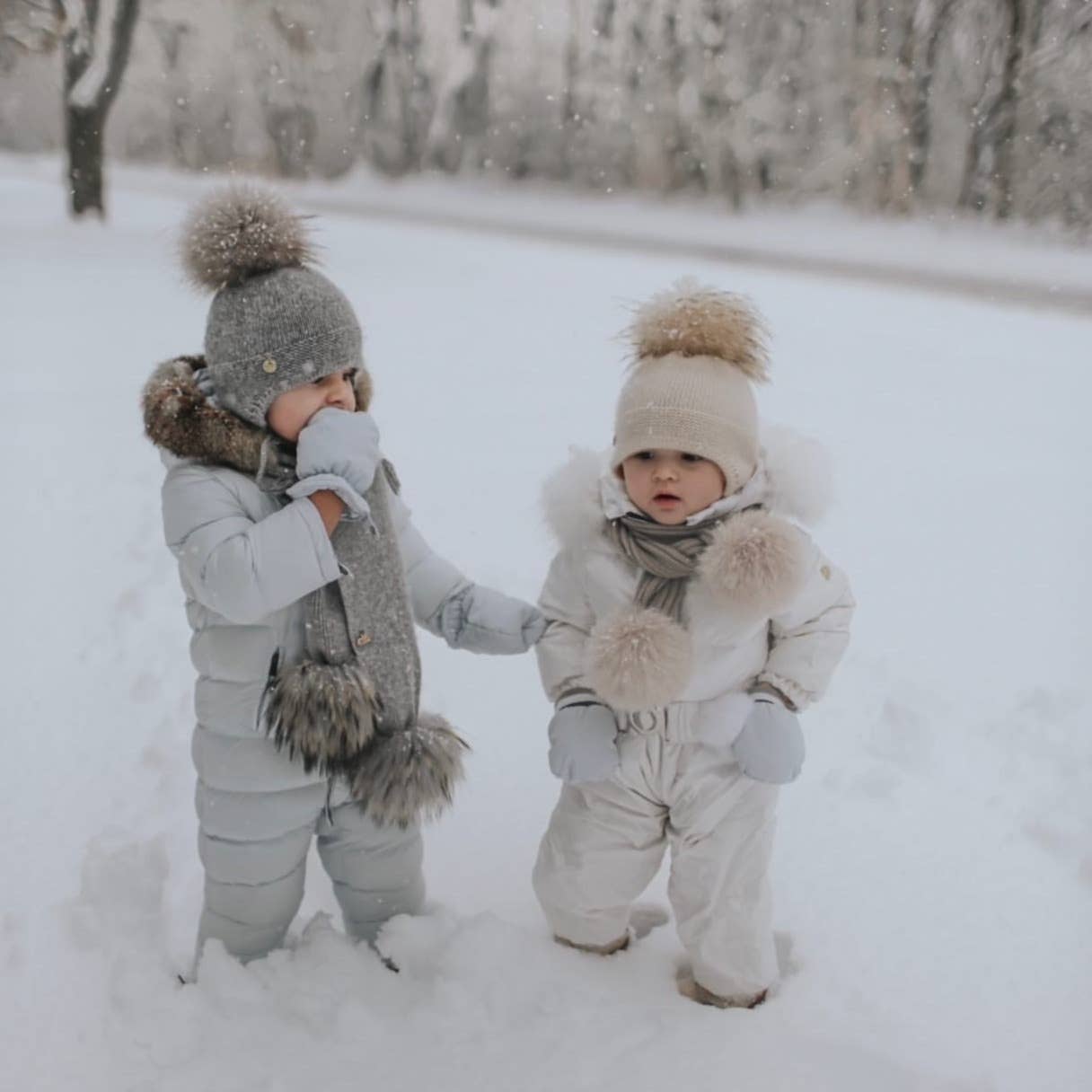 Petite Maison Kids - Cashmere Aviator Hat: Grey Petite Maison Kids