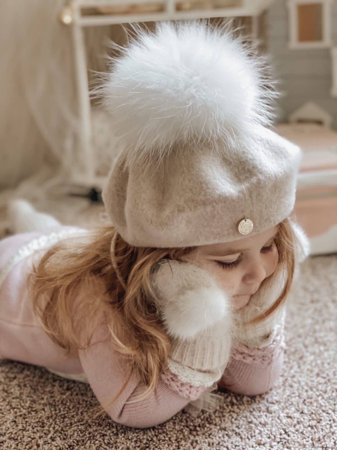 Petite Maison Kids - Cream Wool Beret Petite Maison Kids