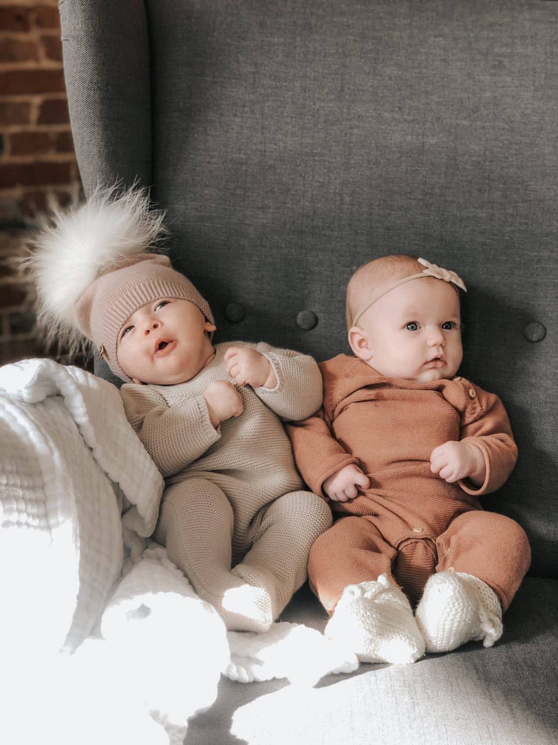 Petite Maison Kids Sasha Angora Single Pom Beanie Hat – Natural Pom Petite Maison Kids