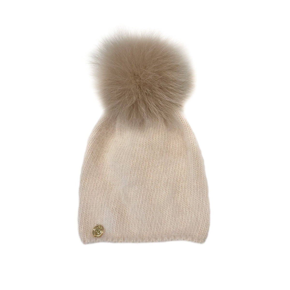 Petite Maison Kids Vanya Cashmere Beanie Hat – Beige Petite Maison Kids