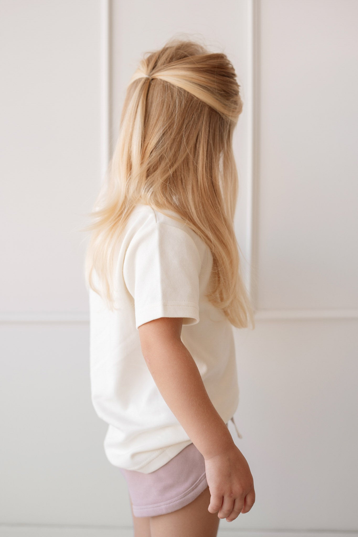 Pima Cotton Aude Oversized Tee - Parchment Jamie Kay - enjoykidsus