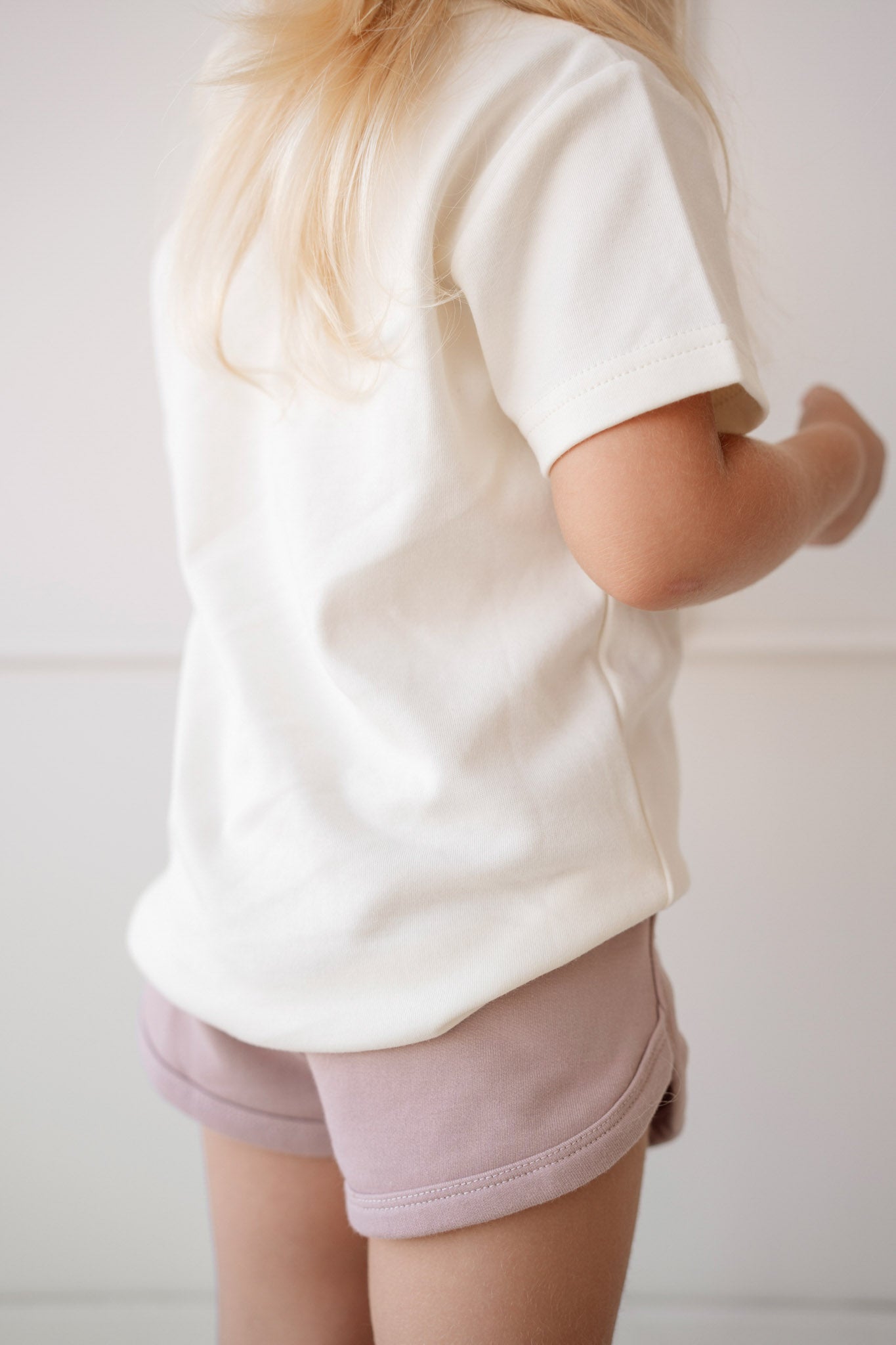 Pima Cotton Aude Oversized Tee - Parchment Jamie Kay - enjoykidsus