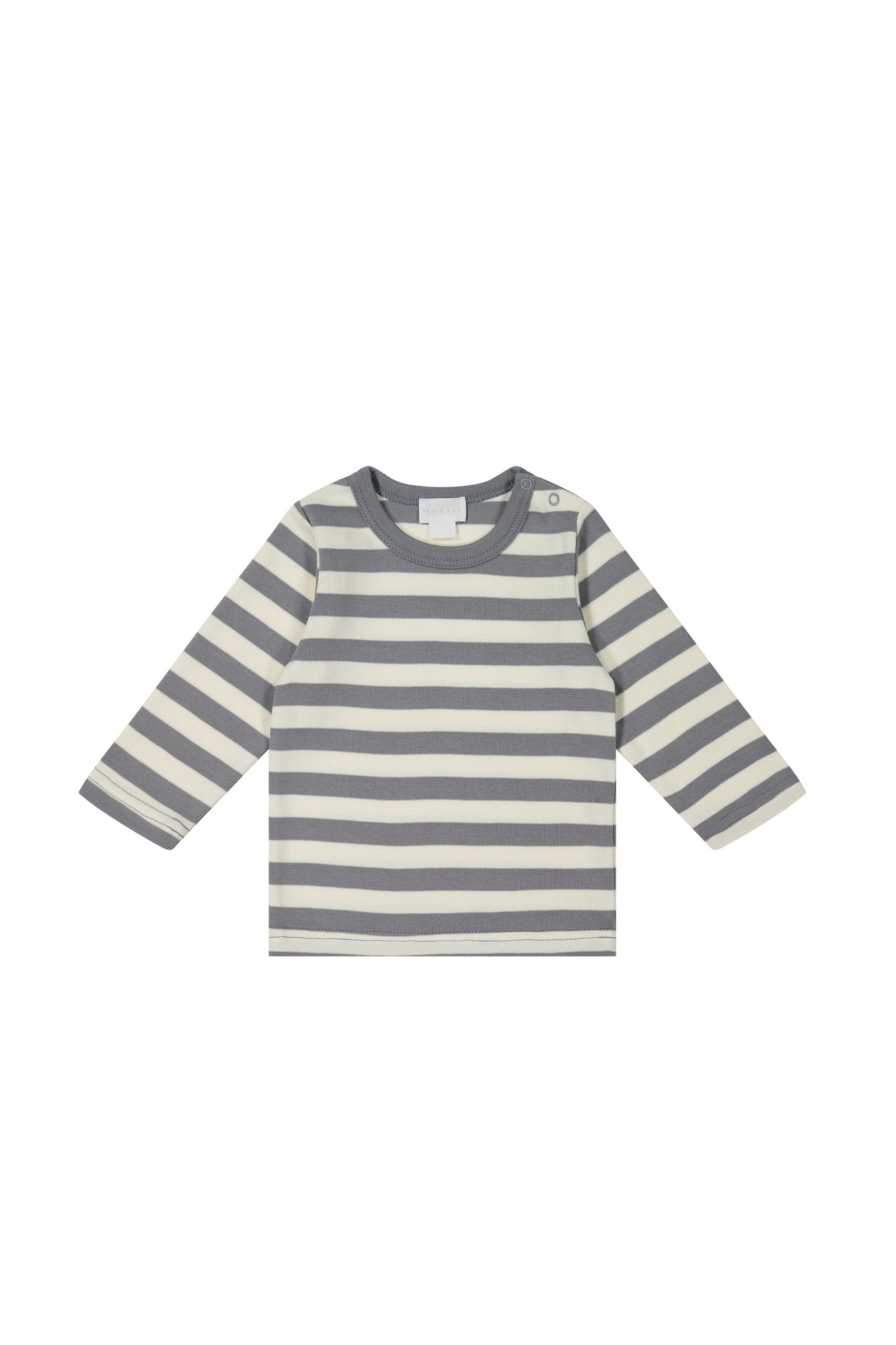 Pima Cotton Vinny Long Sleeve Top - Olive Stripe Jamie Kay - enjoykidsus