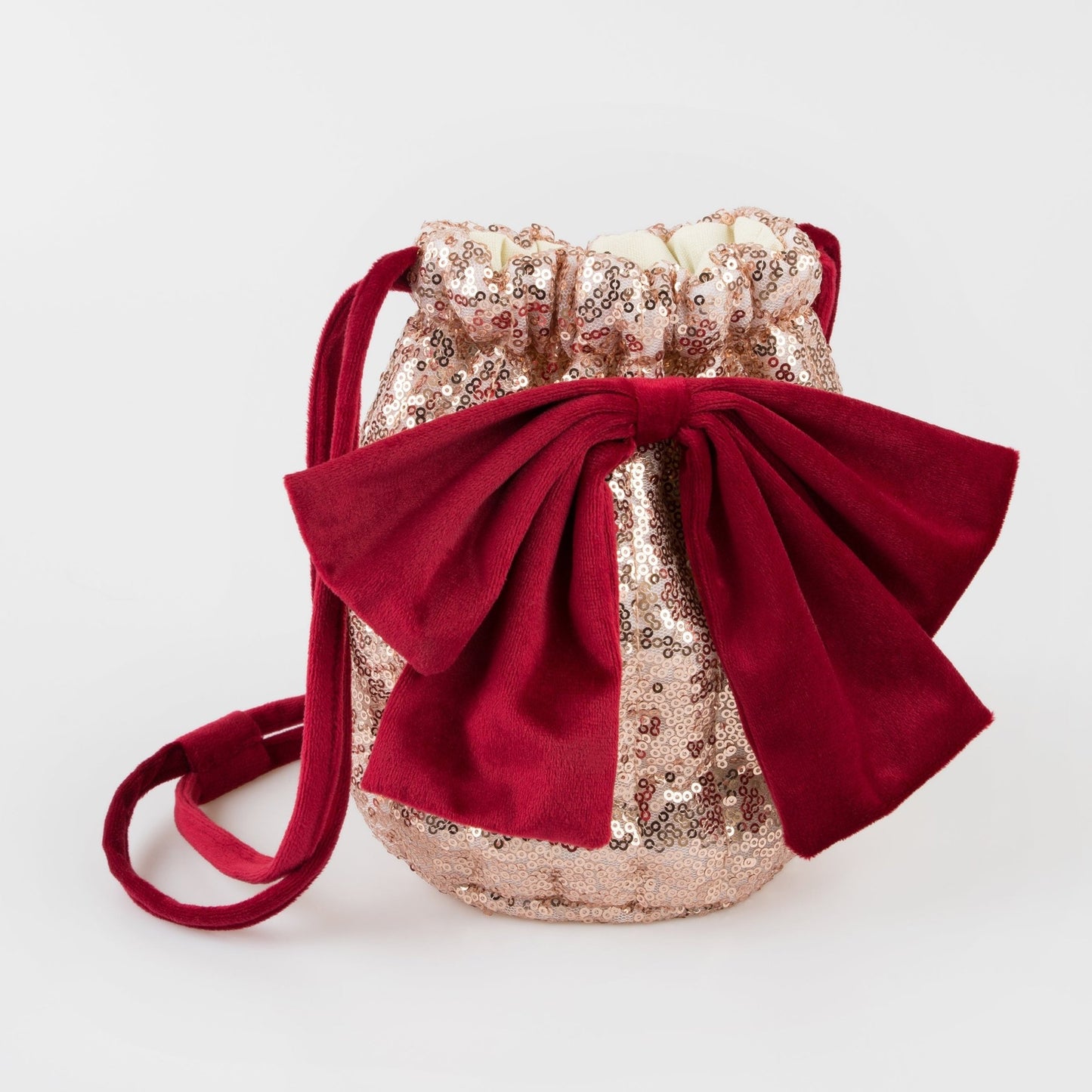 Pink Sequin Bow Bag Meri Meri - enjoykidsus