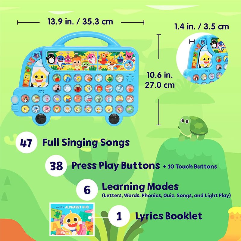 Pinkfong Baby Shark Alphabet Bus with Lyrics Booklet Pinkfong - enjoykidsus