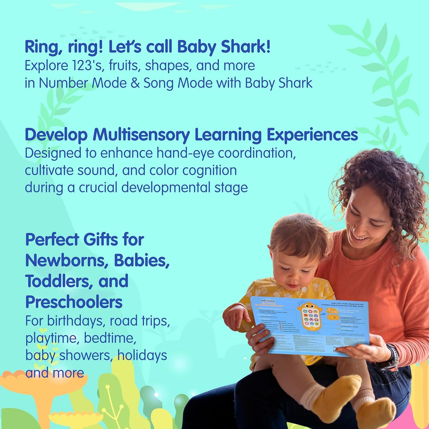 Pinkfong Baby Shark Sing & Learn Smart Phone and Book Set Pinkfong - enjoykidsus