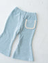 Pippi + Lotta Soft Velour Flare pants - Ice Blue Pippi + Lotta