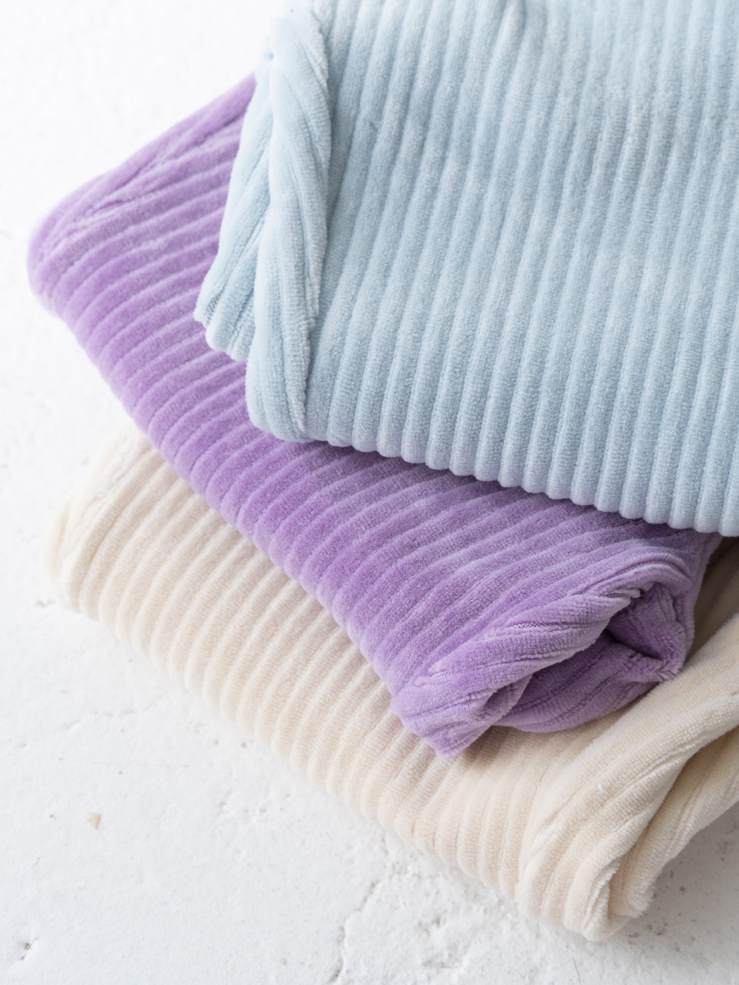 Pippi + Lotta Soft Velour Flare pants - Ice Blue Pippi + Lotta