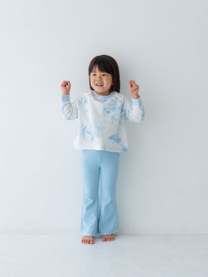 Pippi + Lotta Stitch Flare Pants - Charcoal | Soft Ribbed Flare Pants for Kids Pippi + Lotta