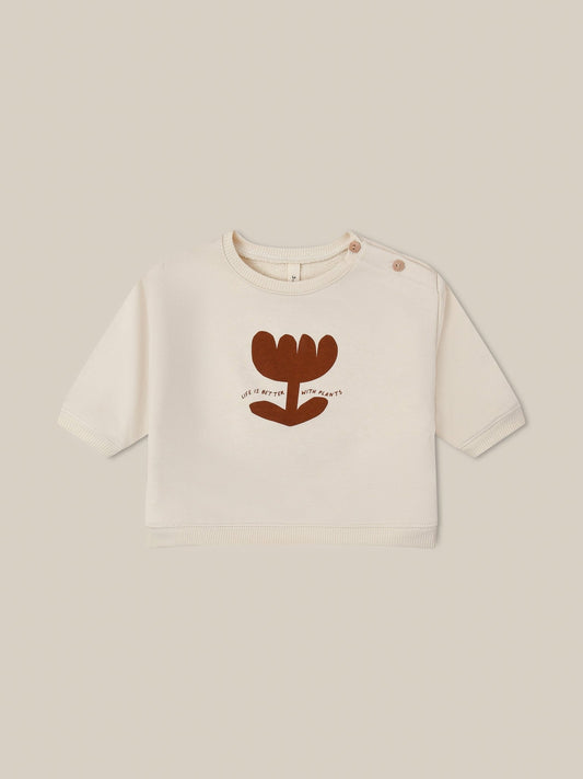 Plant Slogan Sweatshirt Organic Zoo - enjoykidsus