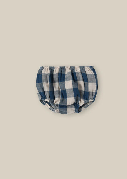 Pottery Blue Gingham Shortie Organic Zoo - enjoykidsus