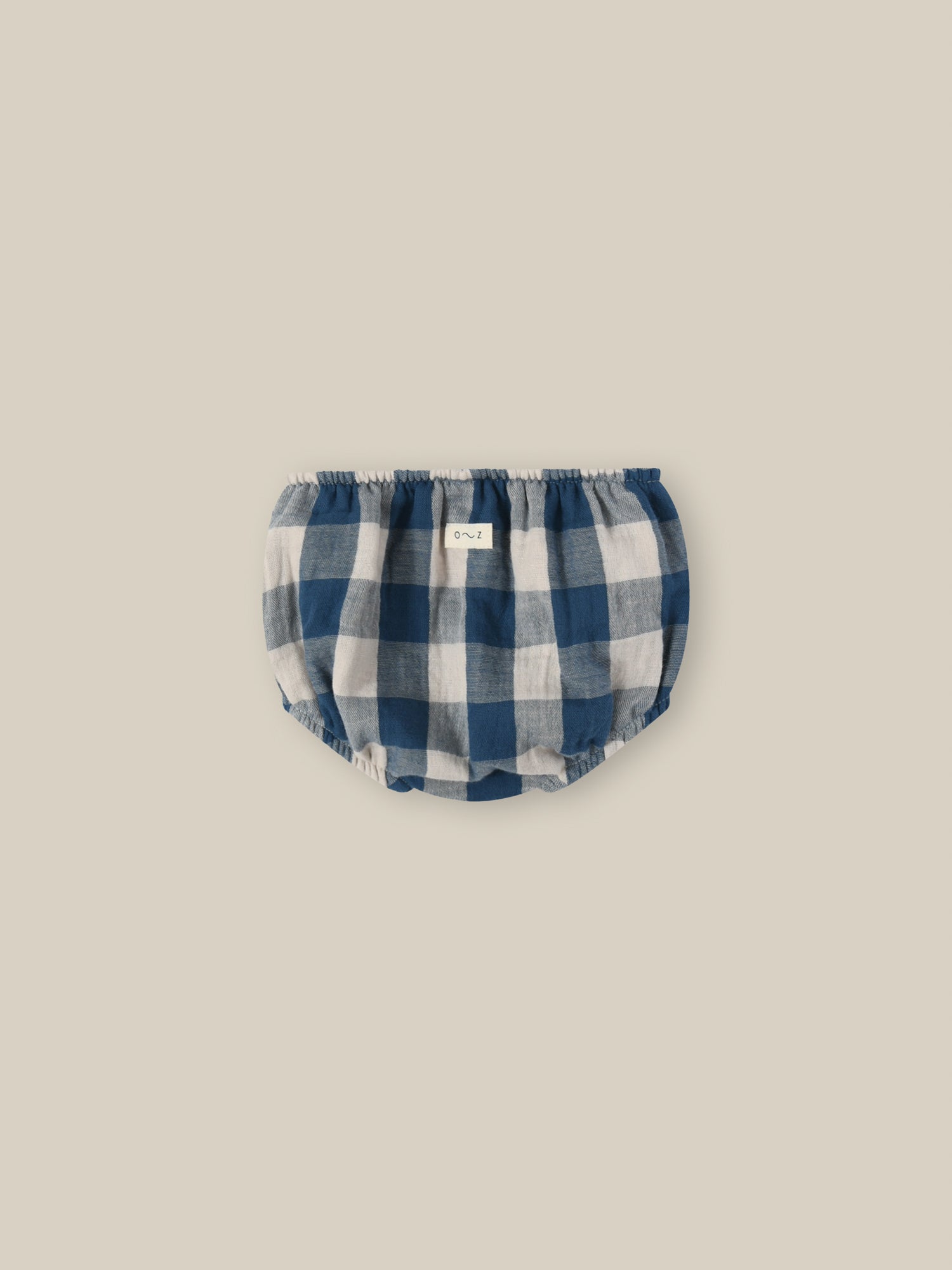 Pottery Blue Gingham Shortie Organic Zoo - enjoykidsus