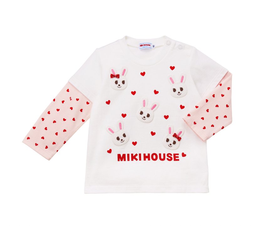 五个小兔子刺绣长袖 Mikihouse - enjoykidsus