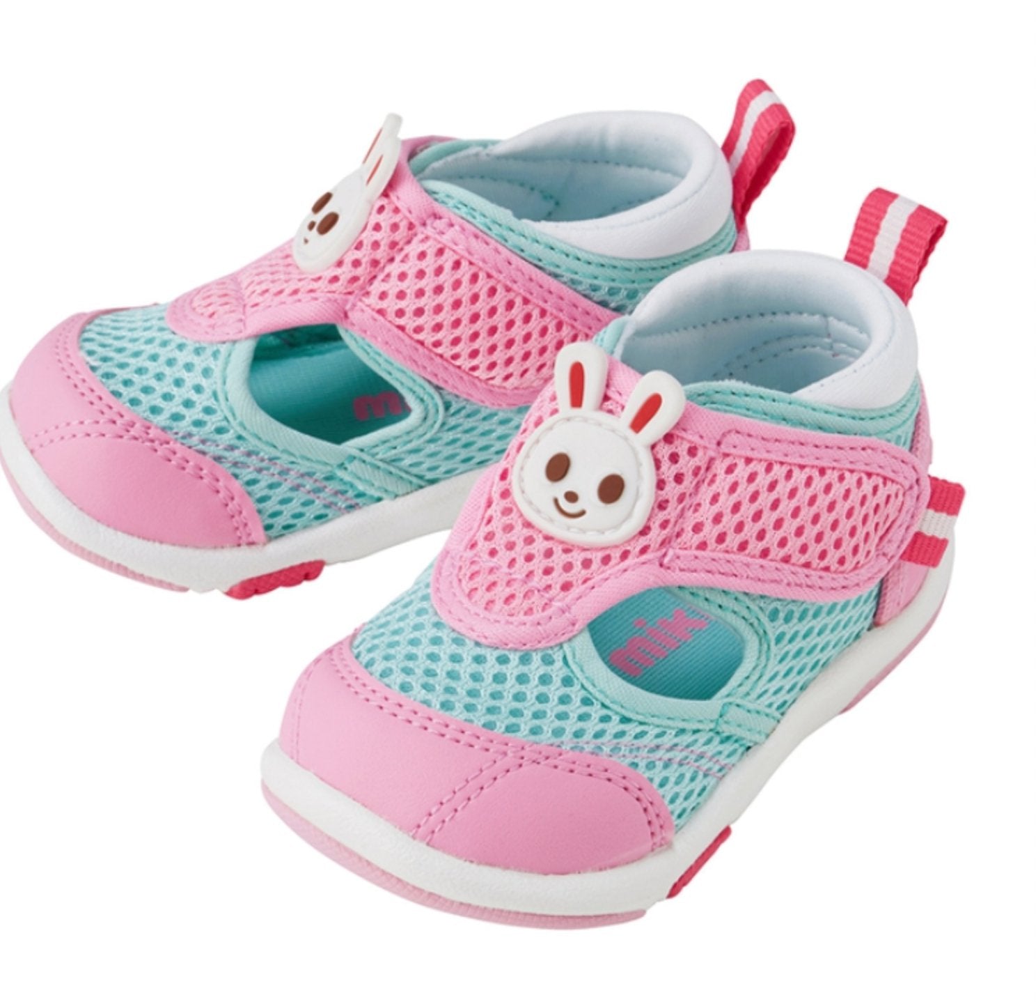 粉蓝兔兔凉鞋 mikihouse