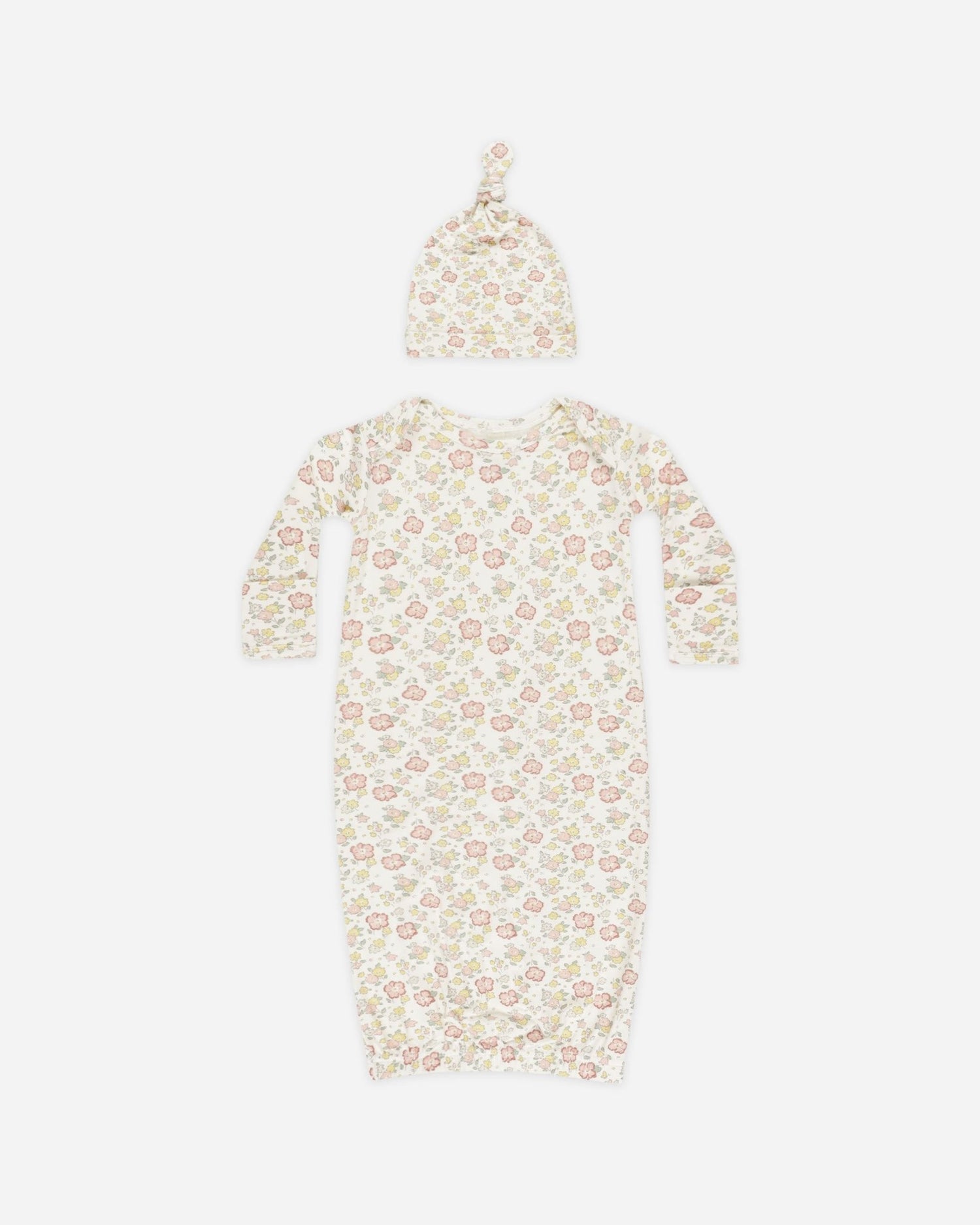 Quincy Mae Bamboo Baby Gown + Hat Set || Bloom Quincy Mae