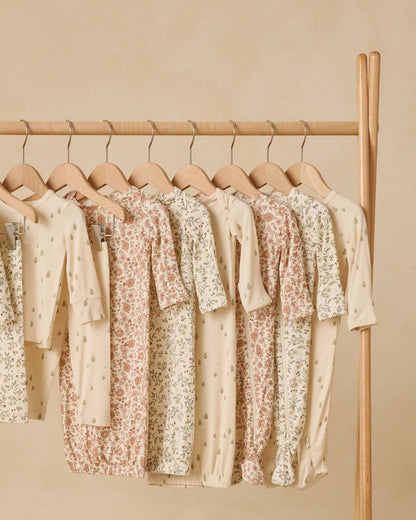 Quincy Mae Bamboo Baby Gown + Hat Set || Woodland Quincy Mae