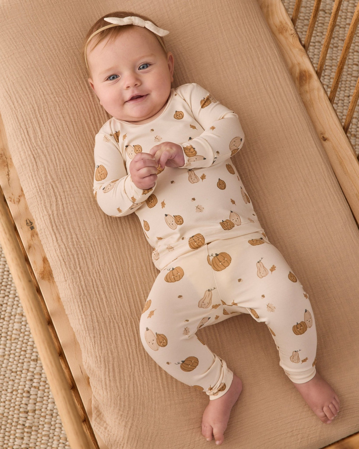 Quincy Mae Bamboo Pajama Set - Harvest Friends - official product image 2