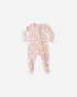 Quincy Mae Bamboo Zip Footie || Pink Ghosts Quincy Mae New