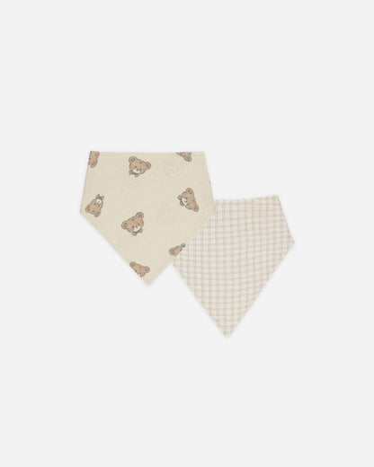 Quincy Mae Bandana Scarf, 2 Pack || Teddy, Oat Check Quincy Mae