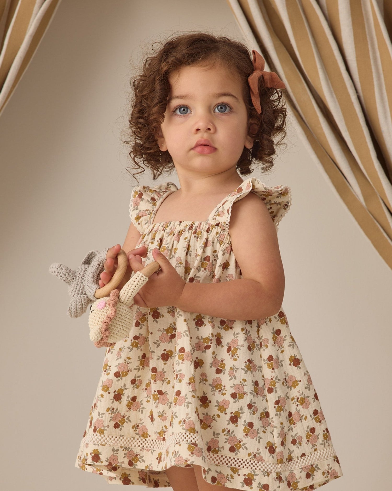 Quincy Mae Bow W. Clip, Set Of 3 Sky, Blush, Poppy Quincy Mae