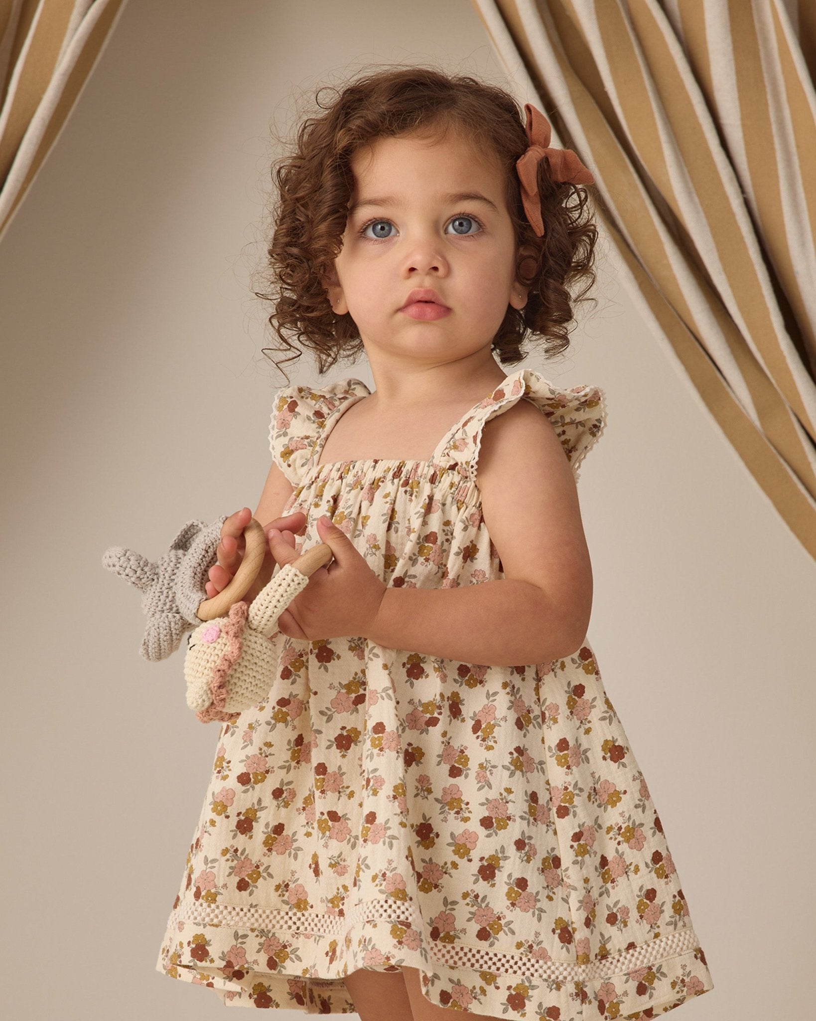 Quincy Mae Bow W. Clip, Set Of 3 Sky, Blush, Poppy Quincy Mae