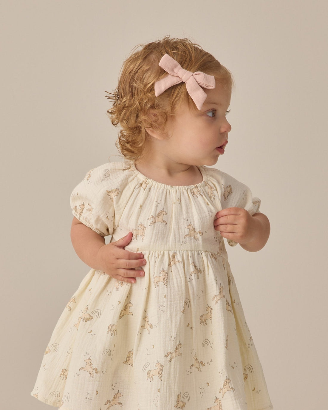 Quincy Mae Bow W. Clip, Set Of 3 Sky, Blush, Poppy Quincy Mae