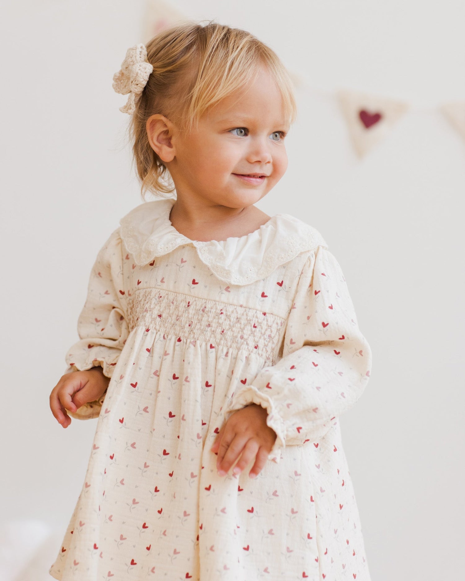 Quincy Mae Callie Dress || Heart Ditsy Quincy Mae