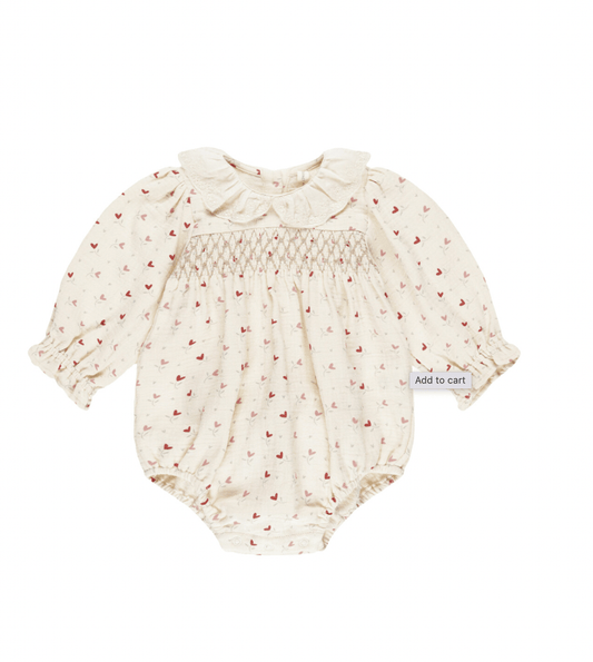 Quincy Mae Callie Romper - Heart Ditsy Quincy Mae - enjoykidsus