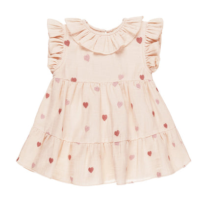 Quincy Mae Charlotte Dress - Heart Embroidery Quincy Mae