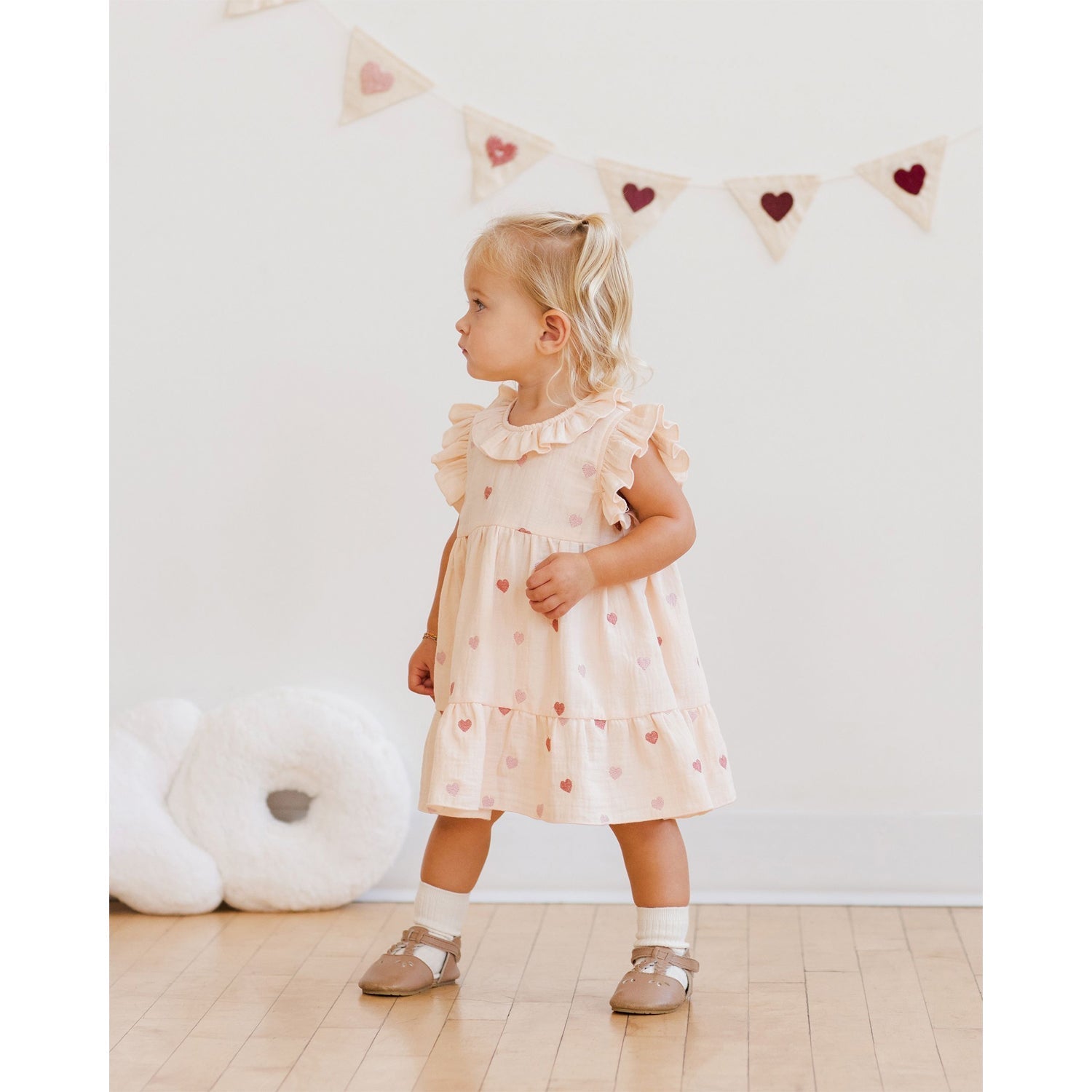 Quincy Mae Charlotte Dress - Heart Embroidery Quincy Mae