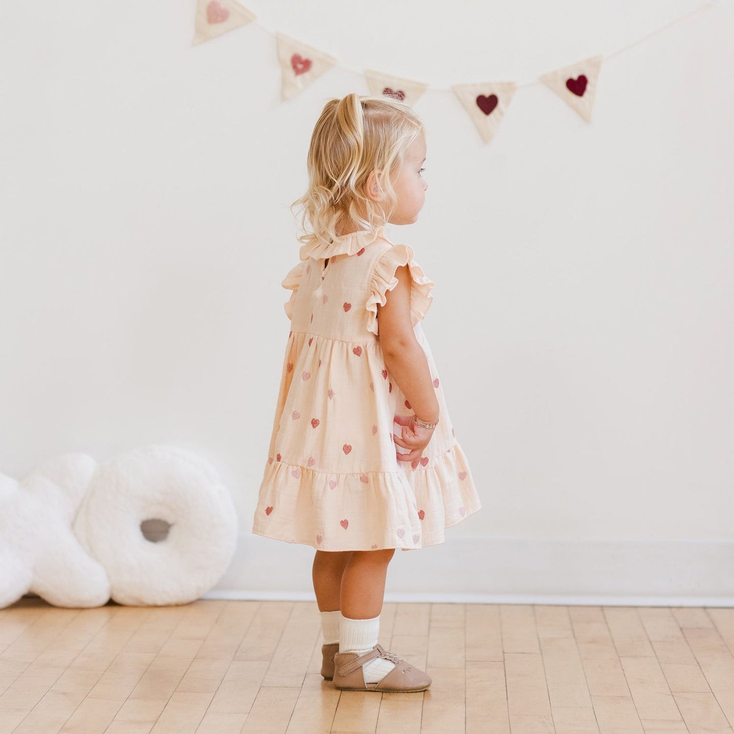 Quincy Mae Charlotte Dress - Heart Embroidery Quincy Mae - enjoykidsus