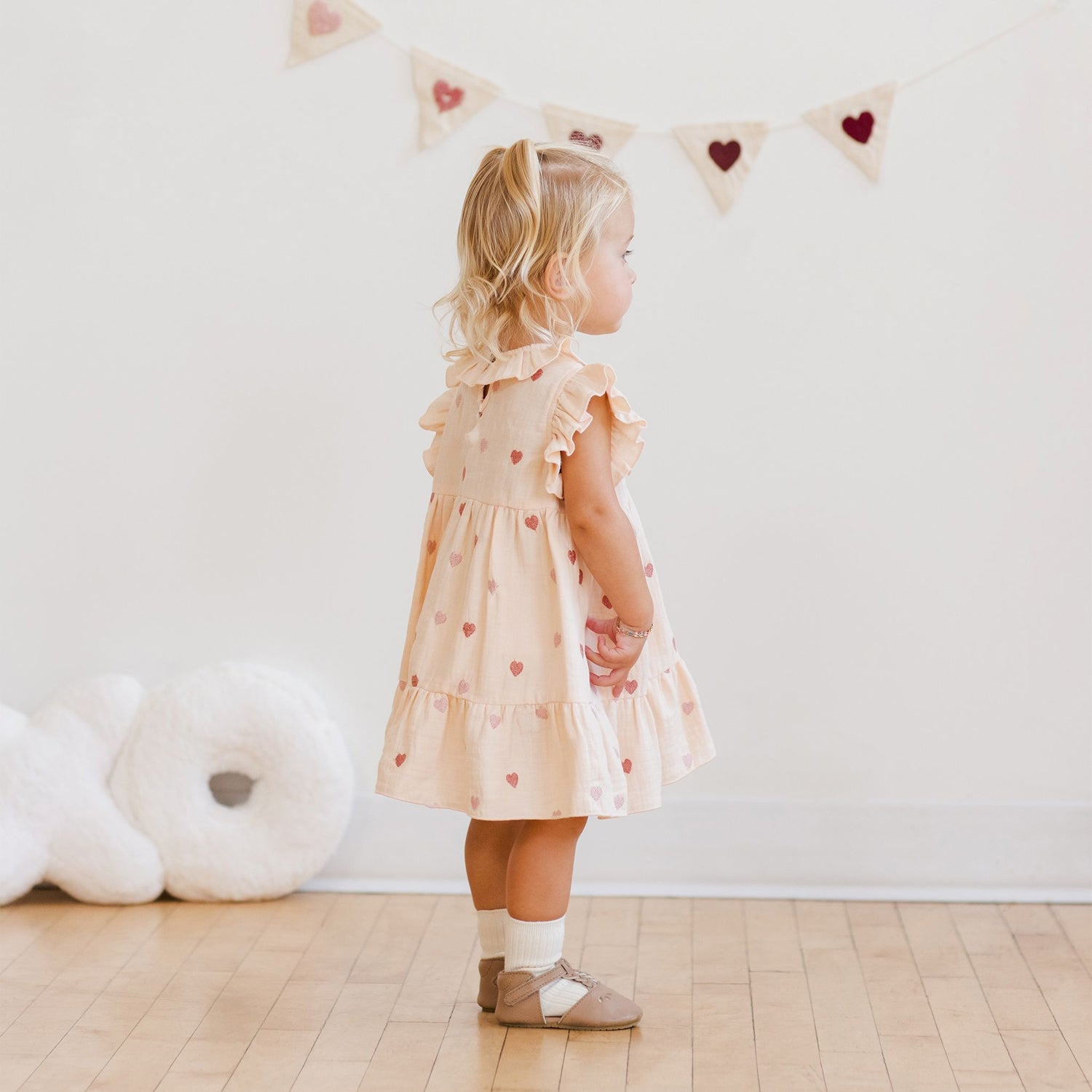 Quincy Mae Charlotte Dress - Heart Embroidery Quincy Mae - enjoykidsus