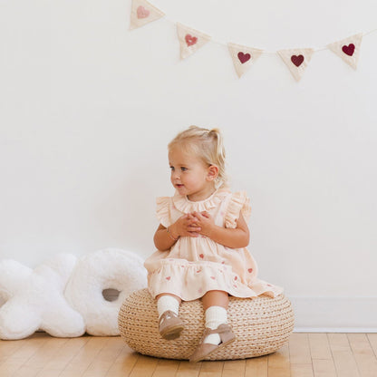 Quincy Mae Charlotte Dress - Heart Embroidery Quincy Mae - enjoykidsus