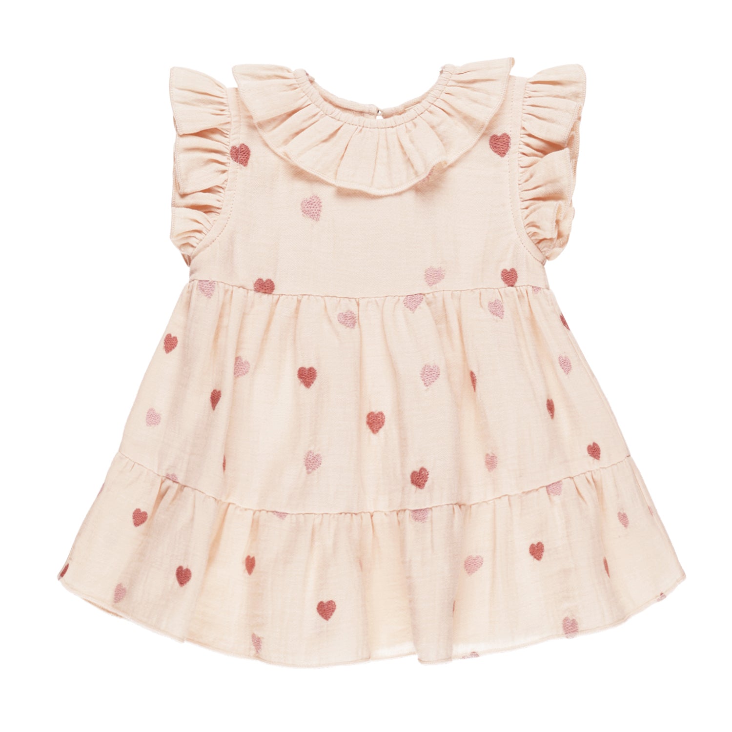 Quincy Mae Charlotte Dress - Heart Embroidery Quincy Mae - enjoykidsus