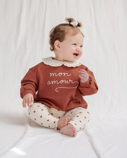 Quincy Mae Collared Sweatshirt Mon Amour Quincy Mae