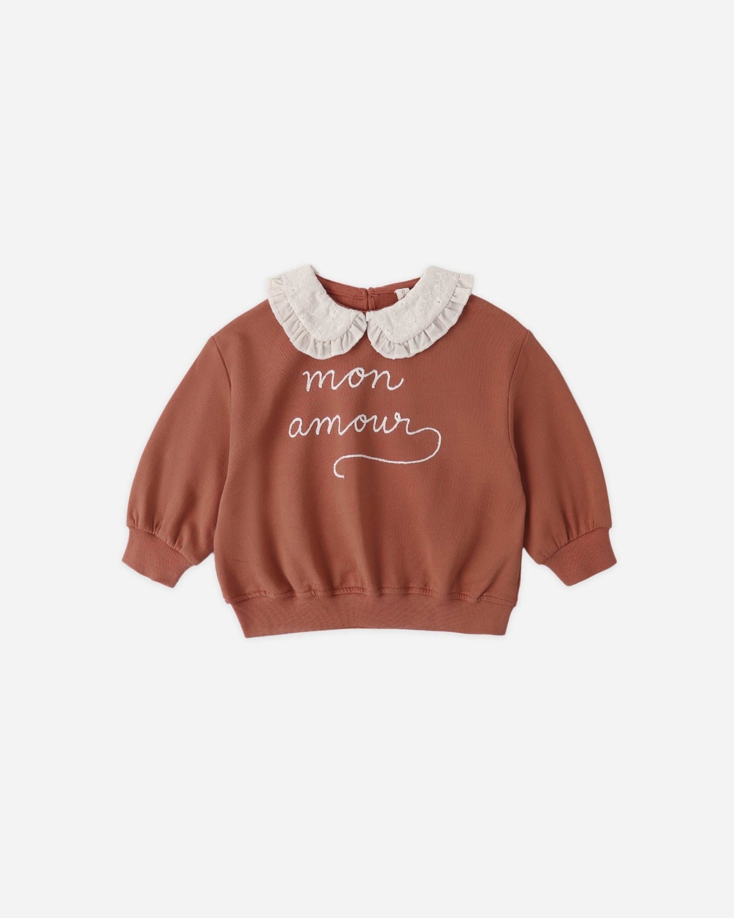 Quincy Mae Collared Sweatshirt Mon Amour Quincy Mae