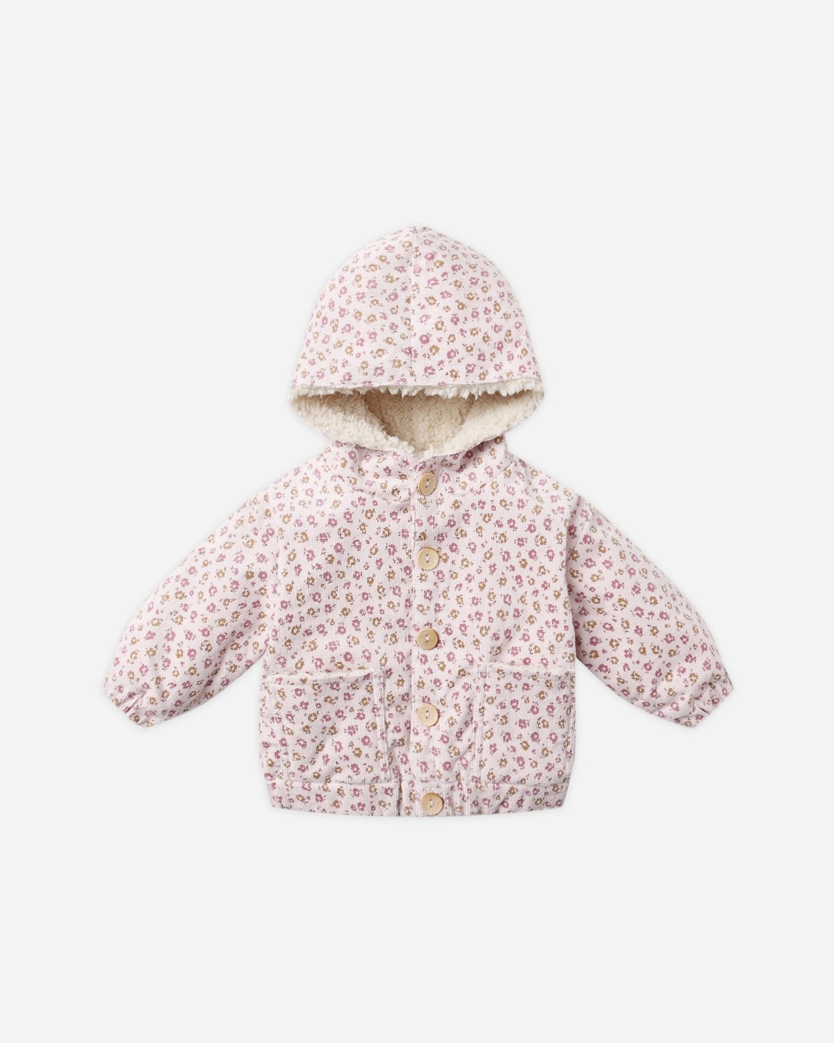 Quincy Mae Corduroy Hooded Jacket || Wildflowers Quincy Mae