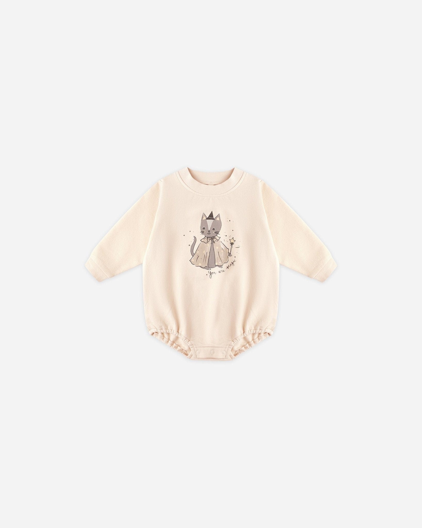 Quincy Mae Crewneck Bubble Romper || Magic Cat Quincy Mae New