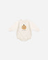 Quincy Mae Crewneck Bubble Romper || Pumpkin Quincy Mae New