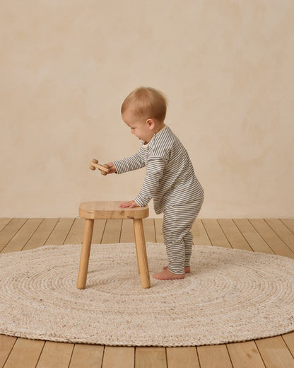 Quincy Mae Drawstring Pant || Ocean Micro Stripe Quincy Mae