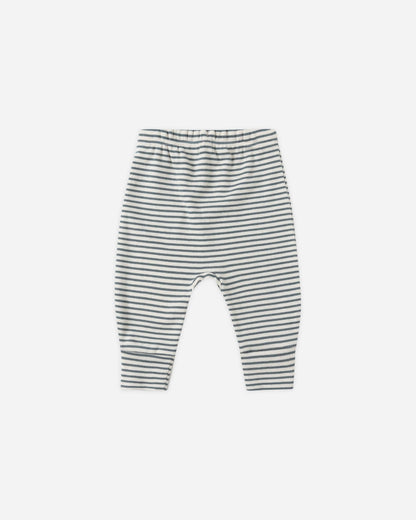 Quincy Mae Drawstring Pant || Ocean Micro Stripe Quincy Mae