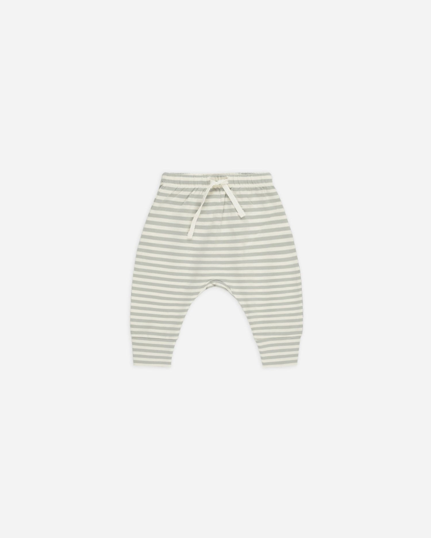 Quincy Mae Drawstring Pant || Sage Stripe Quincy Mae