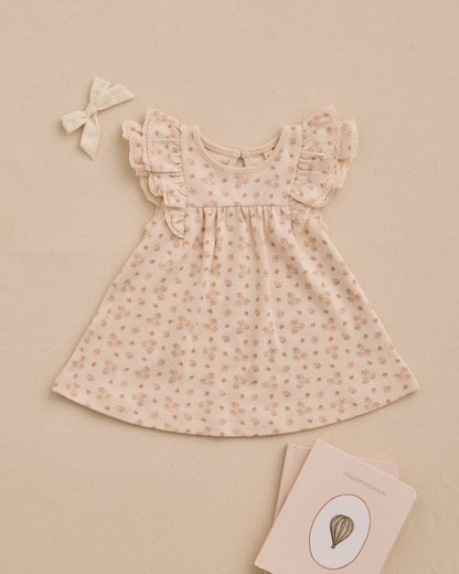 Quincy Mae Flutter Dress Strawberries Quincy Mae
